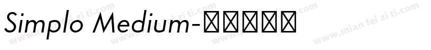Simplo Medium字体转换